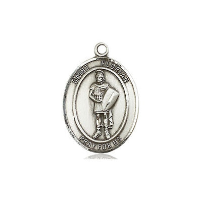Sterling Silver St. Florian Medal | Medium | Engravable