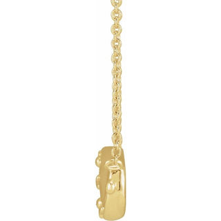 14K Yellow Infinity Rosary 18" Necklace 