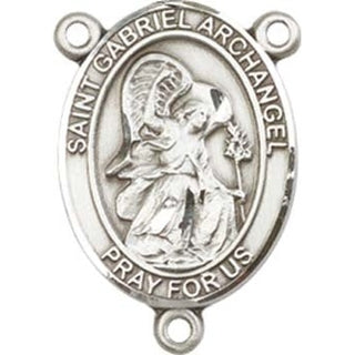 Sterling Silver Saint Gabriel the Archangel Rosary Center