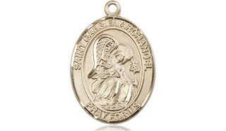 14kt Gold Filled Saint Gabriel the Archangel Medal Engraved Catholic Saint Jewelry
