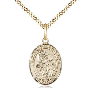 14kt Gold Filled Saint Gabriel the Archangel Medal Religious Jewelry Engraved Catholic Saint Jewelry