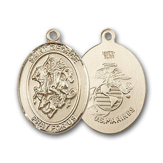 Gold-Filled Saint George Marines Pendant