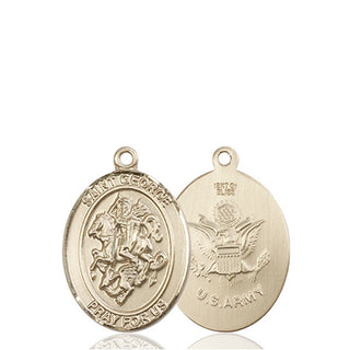 14kt Gold Saint George Army Medal