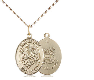 14kt Gold Saint George Coast Guard Medal