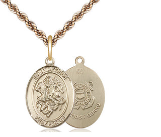14kt Gold Saint George Coast Guard Medal