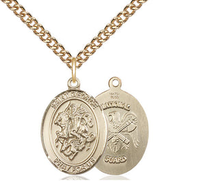 14kt Gold Saint George National Guard Medal