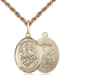 14kt Gold Saint George National Guard Medal