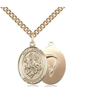 14kt Gold Saint George Paratrooper Medal