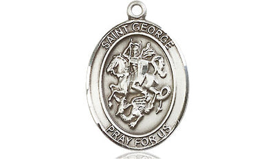 Sterling Silver St. George Medal | Medium | Engravable