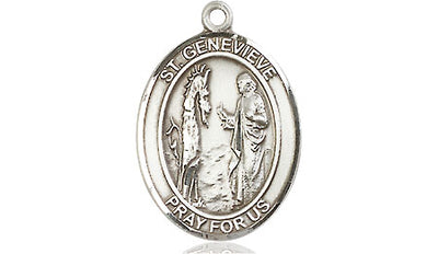 Sterling Silver St. Genevieve Medal | Medium | Engravable