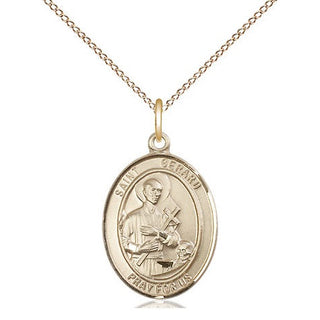 14kt Gold Filled Saint Gerard Majella Medal Religious Jewelry Engraved Catholic Saint Jewelry