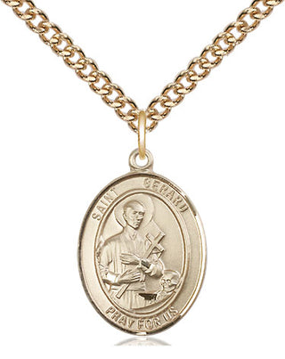 14kt Gold Filled Saint Gerard Majella Medal Religious Jewelry Engraved Catholic Saint Jewelry