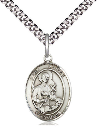 Sterling Silver Saint Gerard Majella Medal Religious Jewelry Engraved Catholic Saint Jewelry