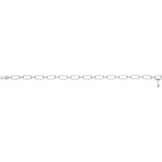 14K White 9/10 CTW Natural Diamond Link 7" Bracelet