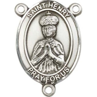 Sterling Silver Saint Henry II Rosary Center