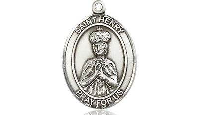 Sterling Silver St. Henry II Medal | Medium | Engravable
