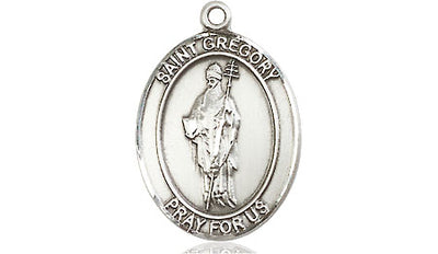Sterling Silver St. Gregory the Great Medal | Medium | Engravable