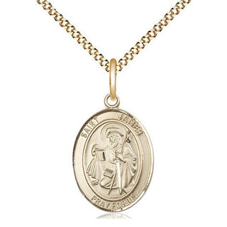 14kt Gold Filled Saint James the Greater Medal Religious Jewelry Engraved Catholic Saint Jewelry