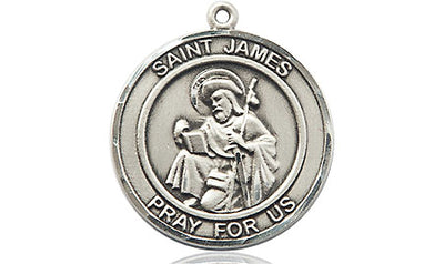 Pewter St. James the Greater Medal | Medium | Engravable