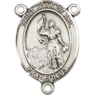 Sterling Silver Saint Joan of Arc Rosary Center