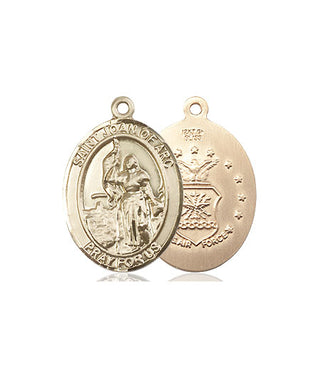 14kt Gold Filled Saint Joan of Arc Air Force Medal