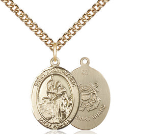 14kt Gold Saint Joan of Arc Coast Guard Medal