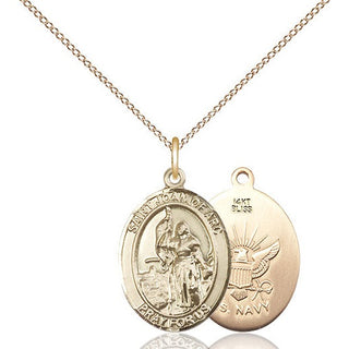 14kt Gold Saint Joan of Arc Navy Medal