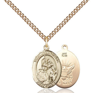14kt Gold Saint Joan of Arc Navy Medal