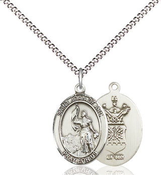 Pewter Saint Joan of Arc Air Force Medal Religious Jewelry