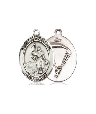Pewter Saint Joan of Arc Paratrooper Medal