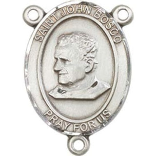 Sterling Silver Saint John Bosco Rosary Center