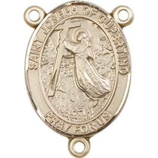 14kt Gold Filled Saint Joseph of Cupertino Rosary Center Rosary Center