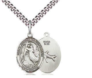 Pewter Saint Joseph of Cupertino Medal Religious Jewelry