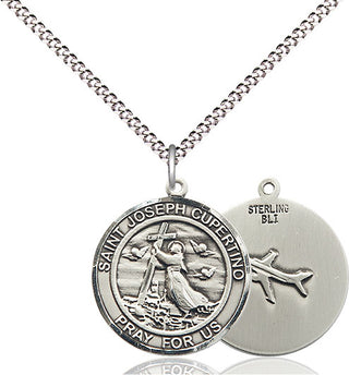 Sterling Silver Saint Joseph of Cupertino Medal Religious Jewelry