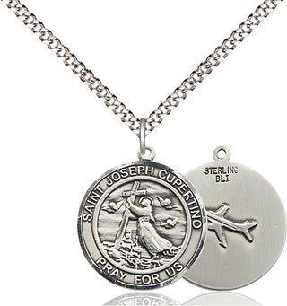 Sterling Silver Saint Joseph of Cupertino Medal Religious Jewelry