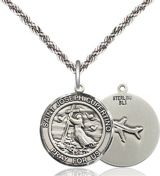 Sterling Silver Saint Joseph of Cupertino Medal Religious Jewelry