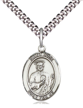 Pewter Saint Jude Medal Religious Jewelry Engraved Catholic Saint Jewelry