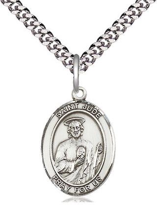 Pewter Saint Jude Medal Religious Jewelry Engraved Catholic Saint Jewelry