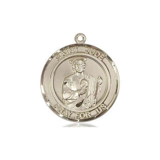 14kt Gold Filled Saint Jude Medal Engraved Catholic Saint Jewelry