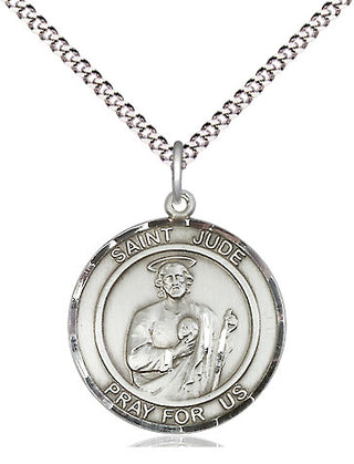Pewter Saint Jude Medal Religious Jewelry Engraved Catholic Saint Jewelry