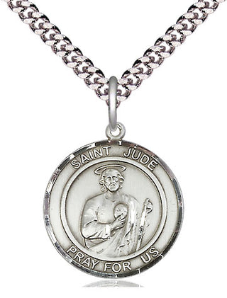 Pewter Saint Jude Medal Religious Jewelry Engraved Catholic Saint Jewelry