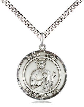 Pewter Saint Jude Medal Religious Jewelry Engraved Catholic Saint Jewelry
