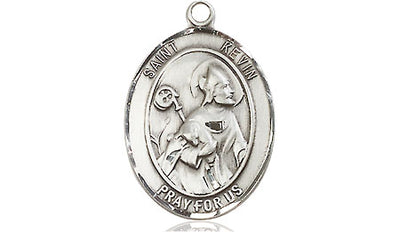 Sterling Silver St. Kevin Medal | Medium | Engravable
