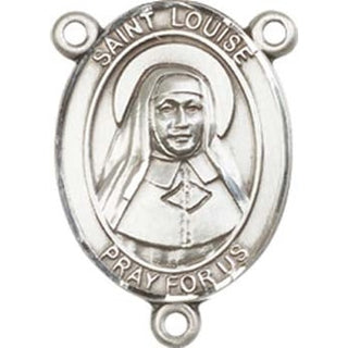 Sterling Silver Saint Louise de Marillac Rosary Center