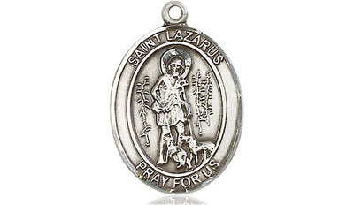 Sterling Silver St. Lazarus Medal | Medium | Engravable