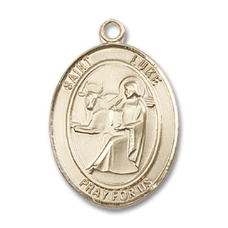 14kt Gold Filled Saint Luke the Apostle Medal
