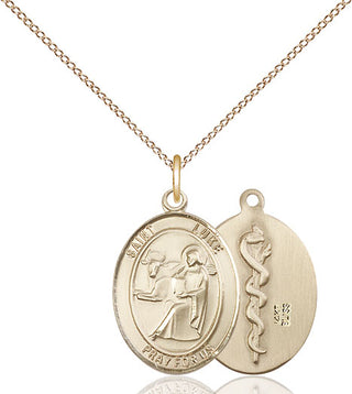 14kt Gold Saint Luke the Apostle Medal