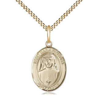 14kt Gold Filled Saint Maria Faustina Medal Religious Jewelry Engraved Catholic Saint Jewelry