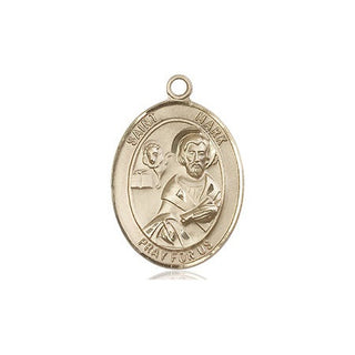 14kt Gold Filled Saint Mark the Evangelist Medal Engraved Catholic Saint Jewelry