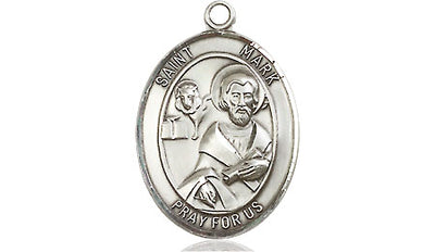Sterling Silver St. Mark the Evangelist Medal | Medium | Engravable